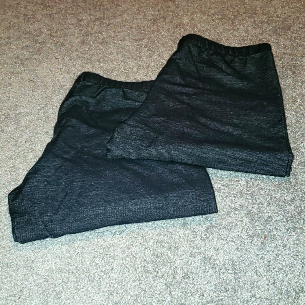 NWT bundle denim-look leggings